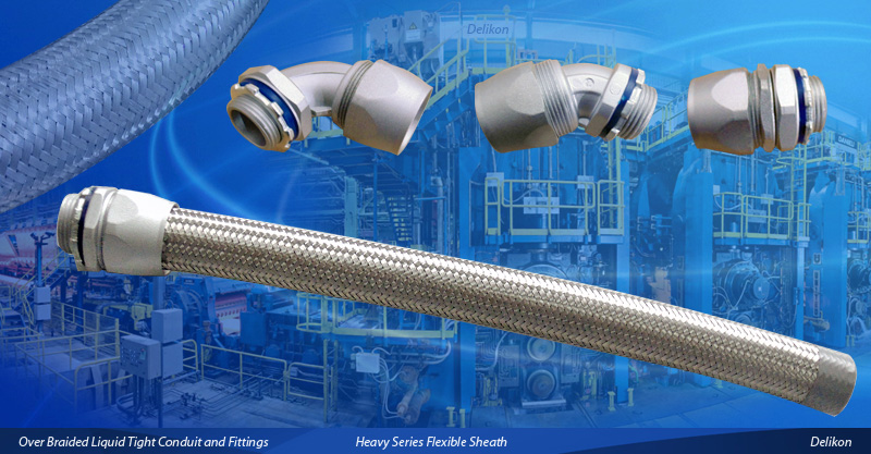 [CN] steel mill cable protection heavy series over braided liquid tight conduit heavy series flexible conduit fittings